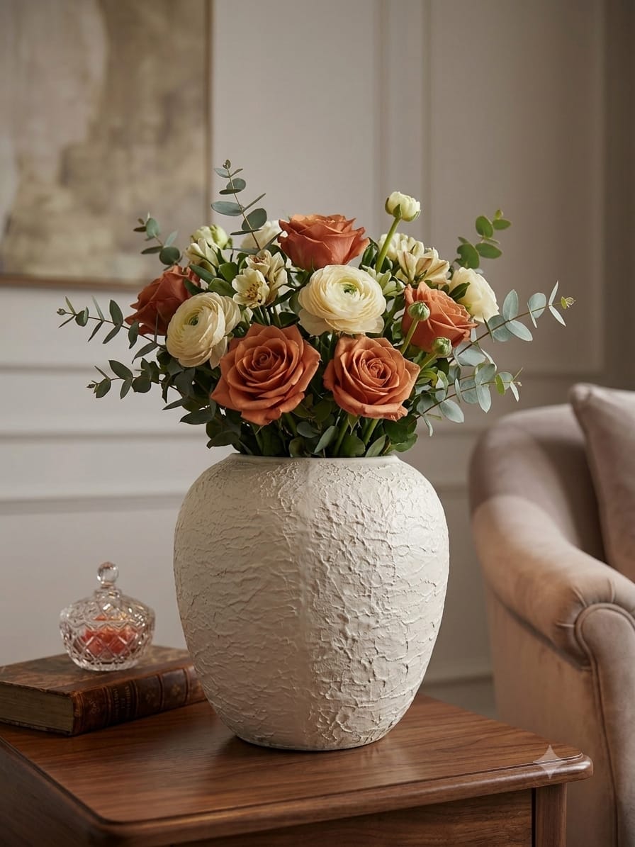 White vase