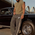 Men’s light brown Sports Trouser – Side Stripe