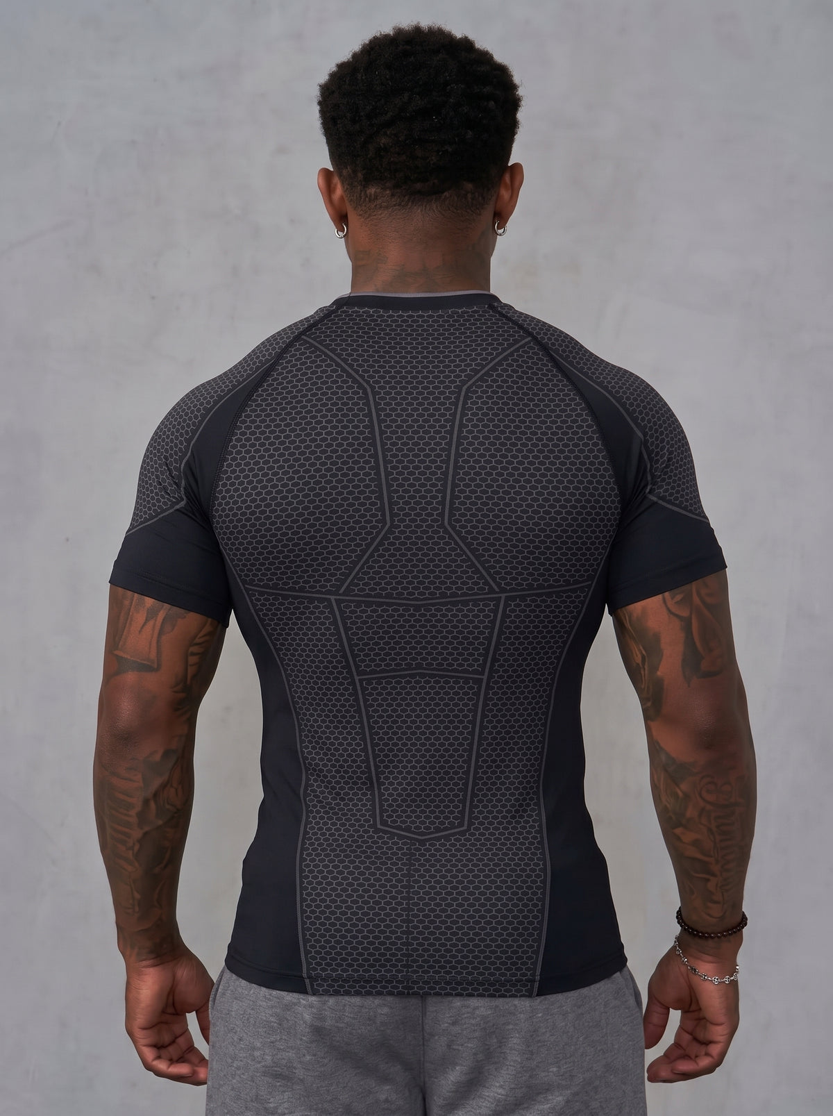Men’s Compression Short Sleeve Gym Shirt – Muscle Fit Performance Top